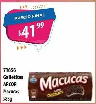 Micropack Galletitas Arcor Macucas x 85g oferta