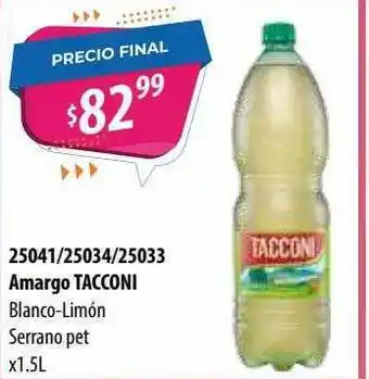 Micropack 25041-25034-25033 Amargo Tacconi Blanco-limón Serrano x 1.5L oferta