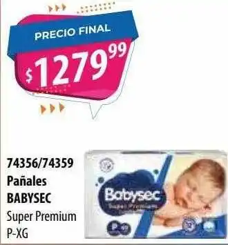 Micropack 74356-74359 Pañales Babysec Super Premium x oferta