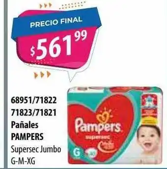 Micropack 68951-71822 71823-71821 Pañales Pampers Supersec Jumbo oferta