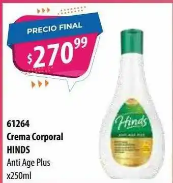 Micropack 61264 Crema Corporal Hinds x 250ml oferta