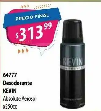 Micropack 64777 Desodorante Kevin Absolute Aerosol x 250cc oferta