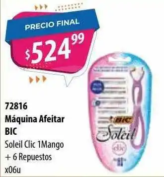 Micropack 72816 Máquina Afeitar Bic x 06u oferta