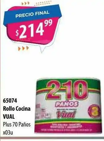 Micropack 65074 Rollo Cocina Vual x 03u oferta