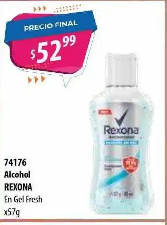 Micropack 74176 Alcohol Rexona x 57g oferta