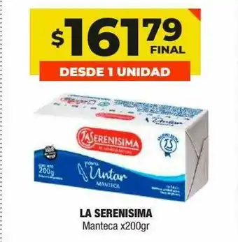 Maxi Ofertas La Serenisima Manteca x 200gr oferta