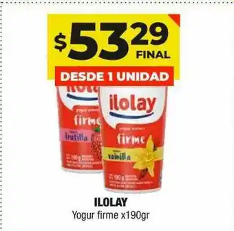 Maxi Ofertas Ilolay Yogur Firme x 190gr oferta