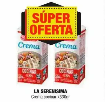 Maxi Ofertas La Serenisima Crema Cocinar x 330gr oferta