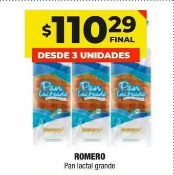 Maxi Ofertas Romero Pan Lactal Grande oferta