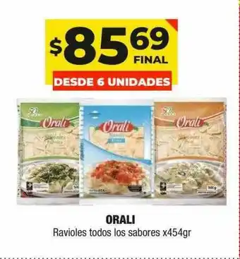 Maxi Ofertas Orali Ravioles Todos Los Sabores x 454gr oferta