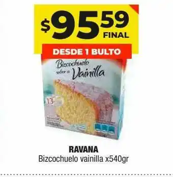 Maxi Ofertas Ravana Bizcochuelo Vainilla x 540g oferta