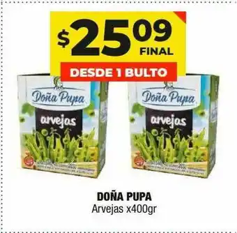 Maxi Ofertas Doña Pupa Arvejas x 400gr oferta