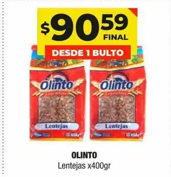 Maxi Ofertas Olinto Lentejas x 400gr oferta