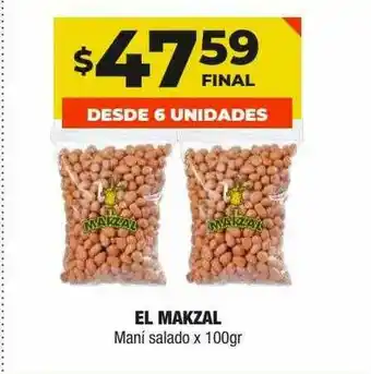 Maxi Ofertas El Makzal Maní Salado x 100gr oferta