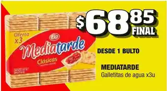 Maxi Ofertas Mediatarde Galletitas De Agua x 3u oferta