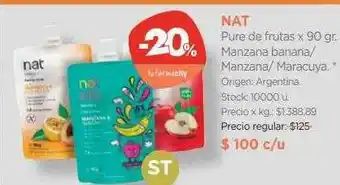 Farmacity Nat Pure De Frutas oferta