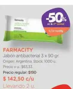 Farmacity Farmacity Jabón Antibacterial 3 oferta