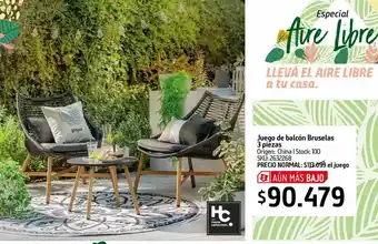 Sodimac Juego balcon bruselas oferta