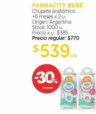 Farmacity Farmacity Bebé Chupete Anatómico -30% Descuento oferta