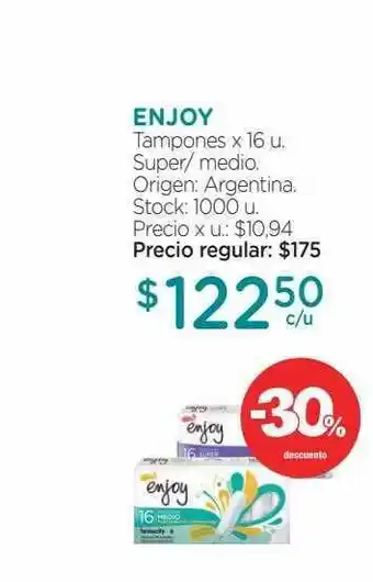 Farmacity Enjoy Tampones X 16 U oferta