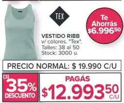 Carrefour VESTIDO RIBB oferta