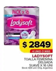 Carrefour Maxi Ladysoft - toalla femenina delgada suave oferta