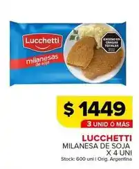 Carrefour Maxi Lucchetti - milanesa de soja oferta