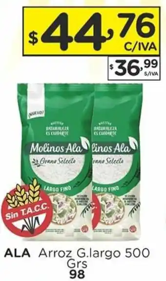 Hipermay Molinos Ala Arroz G.Largi 500 grs oferta