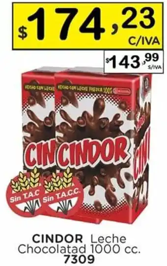 Hipermay Cindor Leche Chocolatad 1000 cc. oferta