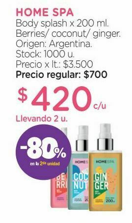 Farmacity Body splash home spa berries x 200 ml oferta
