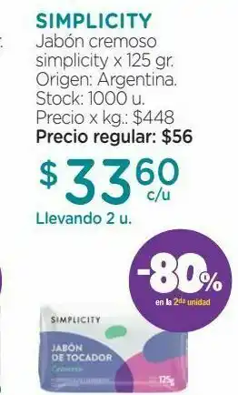 Farmacity Jabón cremoso para manos y cuerpo x 125 gr oferta