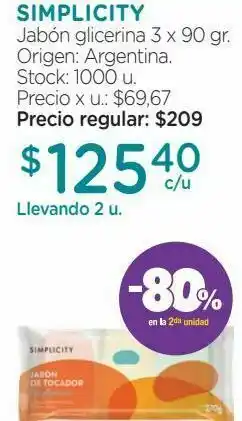 Farmacity Pack jabón de glicerina fragancias frutales x 3 un oferta