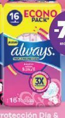 Farmacity Toallas femeninas always triple protección suave x 16 un oferta