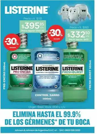Farmacity Enjuague bucal con flúor protección dientes y encías x 500 ml oferta