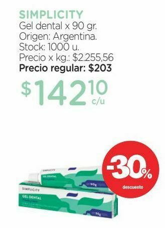 Farmacity Gel dental limpieza y protección x 90 gr oferta