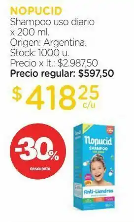 Farmacity Shampoo nopucid oferta