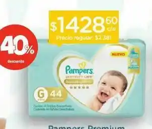 Farmacity Pañales pampers premium care hipoalergénico m x 52 un oferta