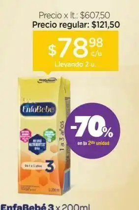 Farmacity Leche infantil brick x 200 ml oferta