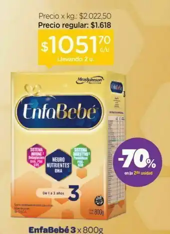 Farmacity Leche infantil polvo x 800 g oferta