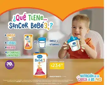 Farmacity Sancor bebe 3 (nutricion completa) liq.x 1000 ml oferta
