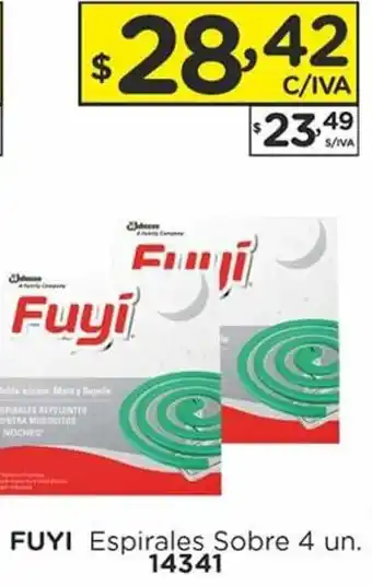 Hipermay Fuyi Espirales Sobre 4 un. oferta