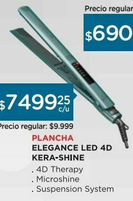 Farmacity Planchita de pelo gama elegance led 4d kera shine oferta