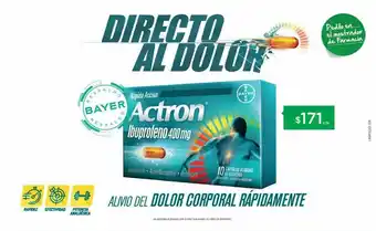 Farmacity Actron x 10 capsulas blandas oferta