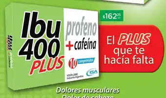 Farmacity Ibu 400 plus x 10 comprimidos oferta