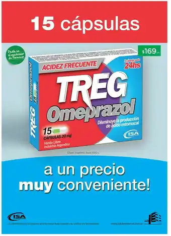 Farmacity Treg isa 20 mg capsulas x 15 oferta
