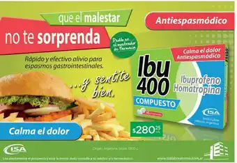 Ibu 400 compuesto x 10 comprimidos