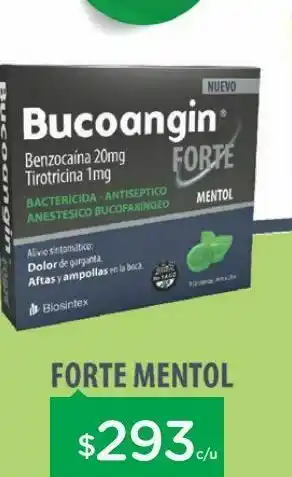 Farmacity Bucoangin forte caramelos antibioticos mentol x 9 oferta