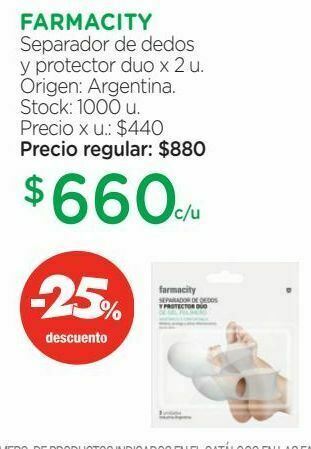 Farmacity Separador de dedos y protector duo x 2 u. oferta