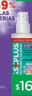 Farmacity Sanitizante en spray aseplus alcohol al 70% x 200 ml oferta