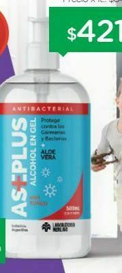 Farmacity Alcohol en gel aseplus x 500 ml. oferta
